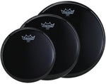 Set De Parches Remo Ambassador Black Suede